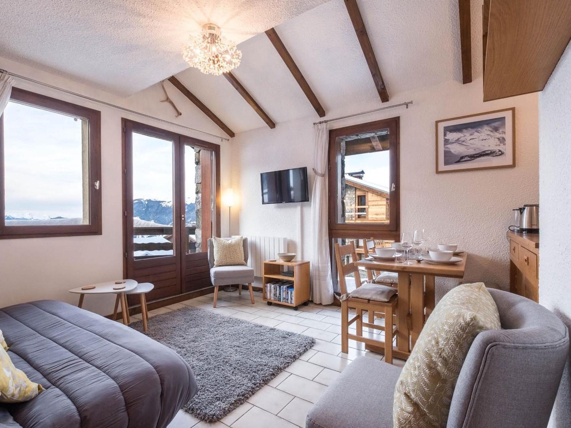 Appartement Moderne Pour 4 Personnes A Courchevel 1650, Proche Des Pistes - Fr-1-563-49 ภายนอก รูปภาพ