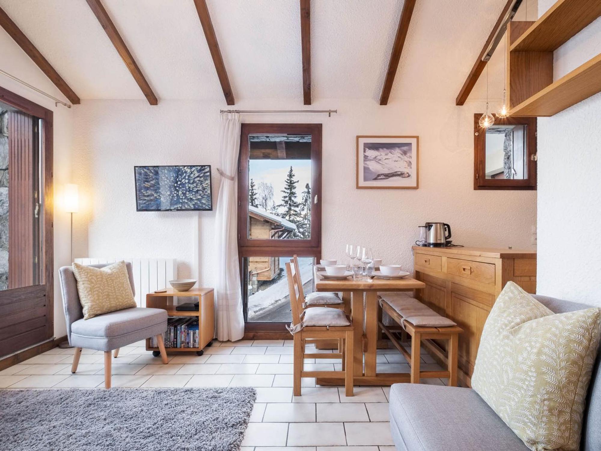 Appartement Moderne Pour 4 Personnes A Courchevel 1650, Proche Des Pistes - Fr-1-563-49 ภายนอก รูปภาพ